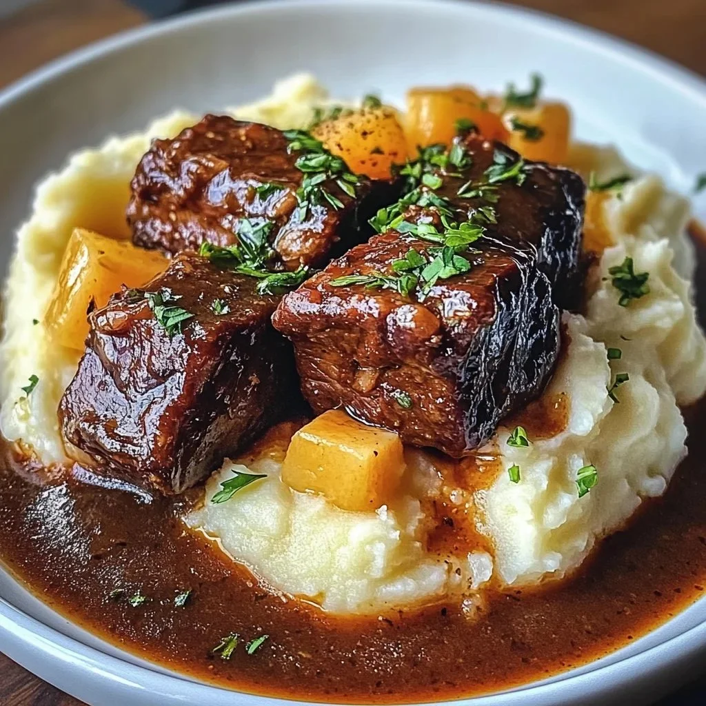 Plate of Harissa beef meatballs with yogurt sauce and garlic naan on a wooden table.