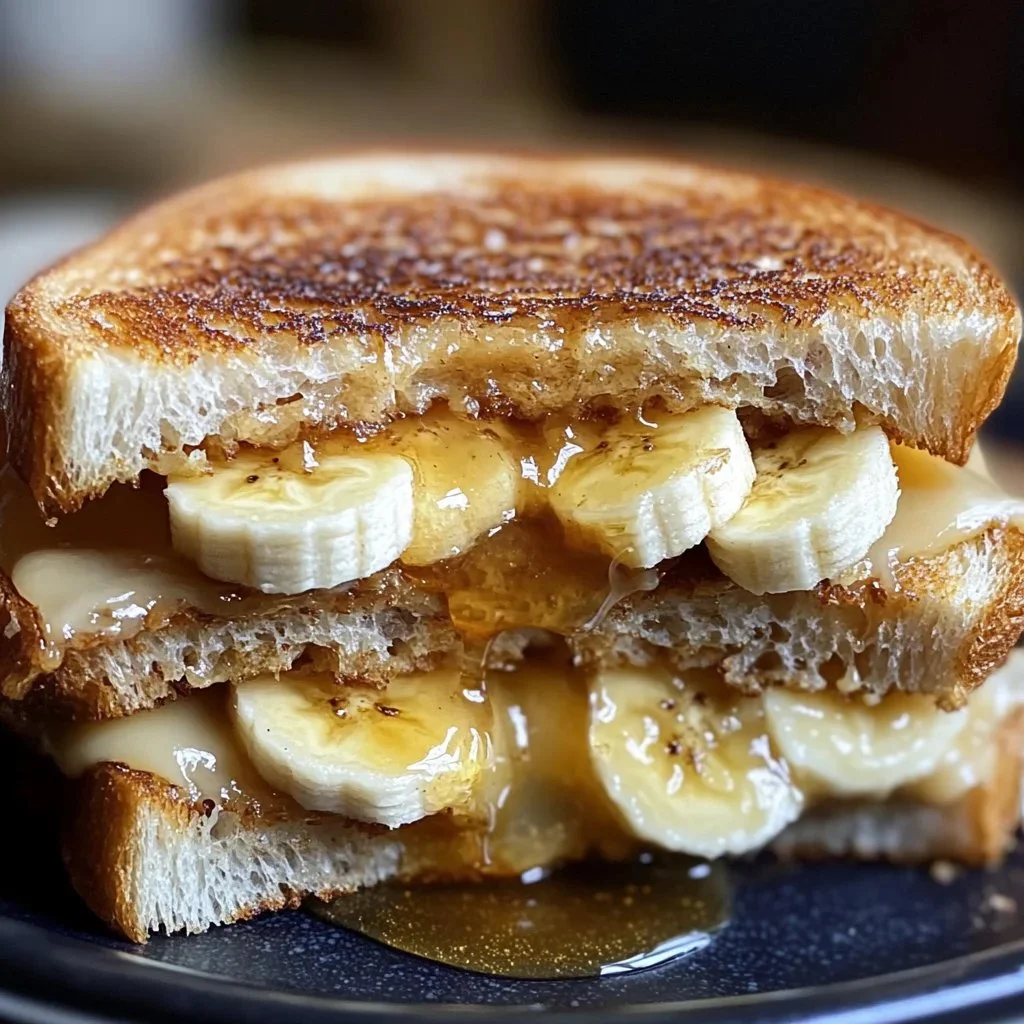 Delicious Pesto Mozzarella Grilled Cheese sandwich with fresh herbs and gooey cheese