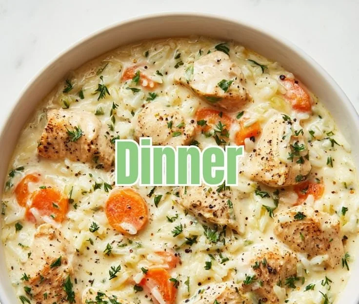 One-Pot Chicken and Rice dish prepared with fresh ingredients