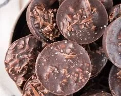 Easy no bake peanut butter cookies on a plate