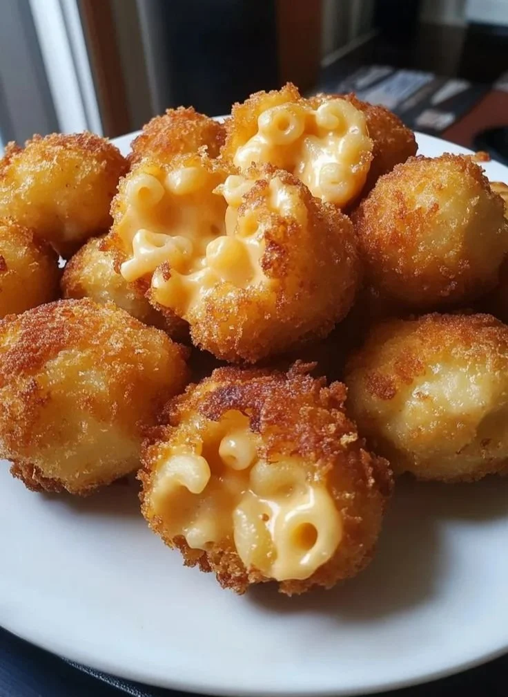Delicious Fried Mac and Cheese Bites served as a crispy snack