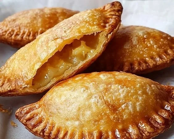 Delicious assortment of homemade fried pies with sweet fillings.