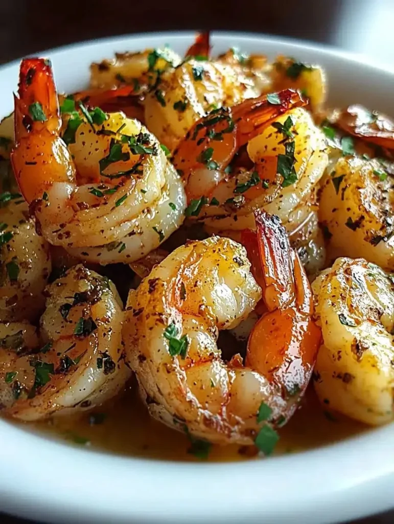 Delicious gluten-free garlic shrimp prepared with fresh ingredients