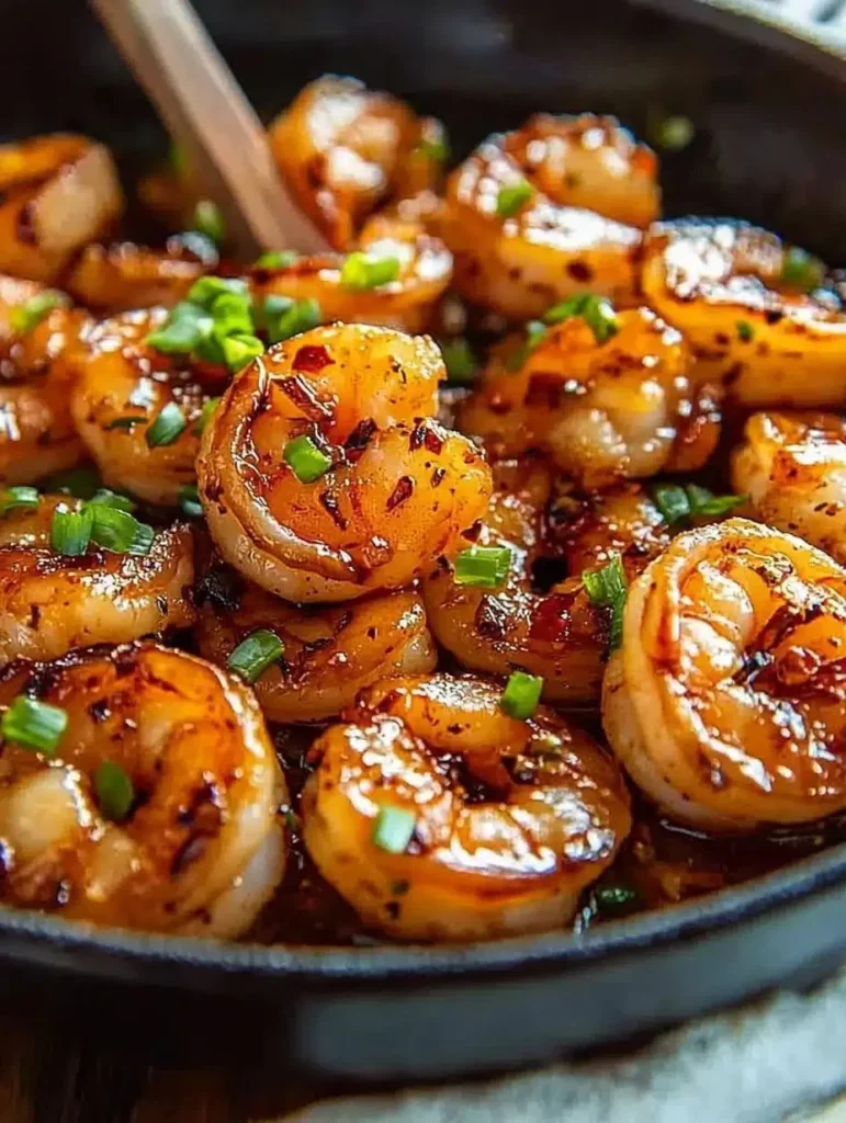 Delicious honey garlic shrimp skillet ready in 5 minutes