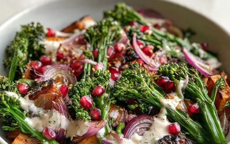 Delicious Stir-Fried Broccolini served on a plate
