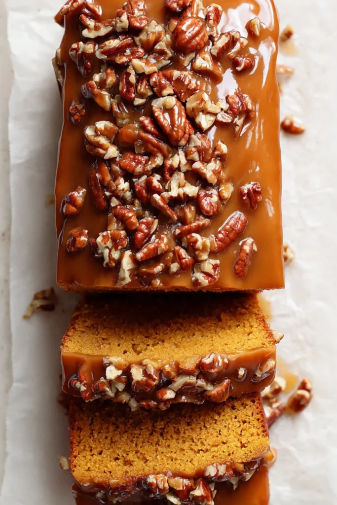 Delicious homemade Sweet Potato Loaf Cake with a golden crust and moist interior.
