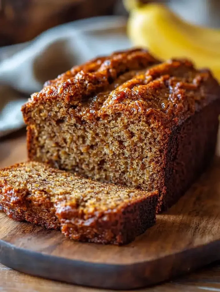 Delicious homemade sweet potato banana bread fresh out of the oven