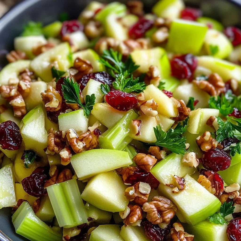 Fresh Apple and Celery Salad with vibrant colors and textures