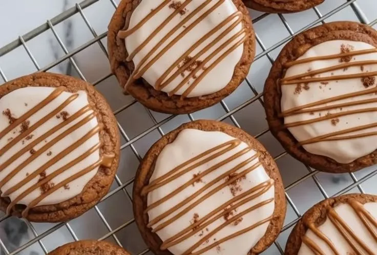 Delicious Espresso Sour Cream Cookies on a plate