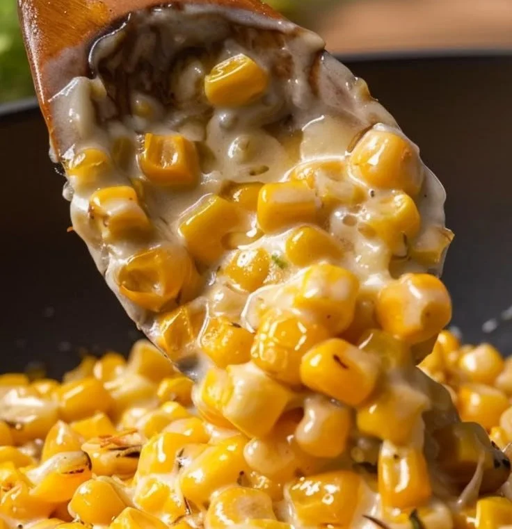 Delicious honey butter corn cooked in a skillet for a sweet and savory side dish