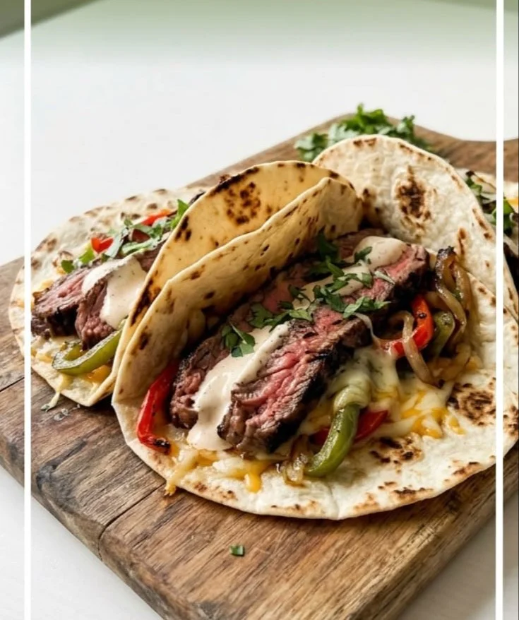 Delicious steak tortillas filled with fresh ingredients and vibrant flavors
